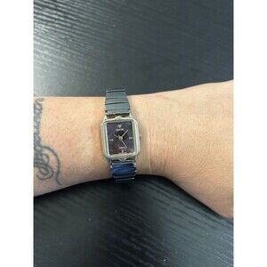 GemTime Mother of Pearl Watch Women 20mm Silver Tone Stretch Untested AS IS